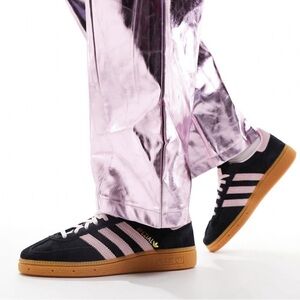 Adidas Originals Handball Spezial Sneakers-Women's 7-Black/Pink/Gum-New In Box